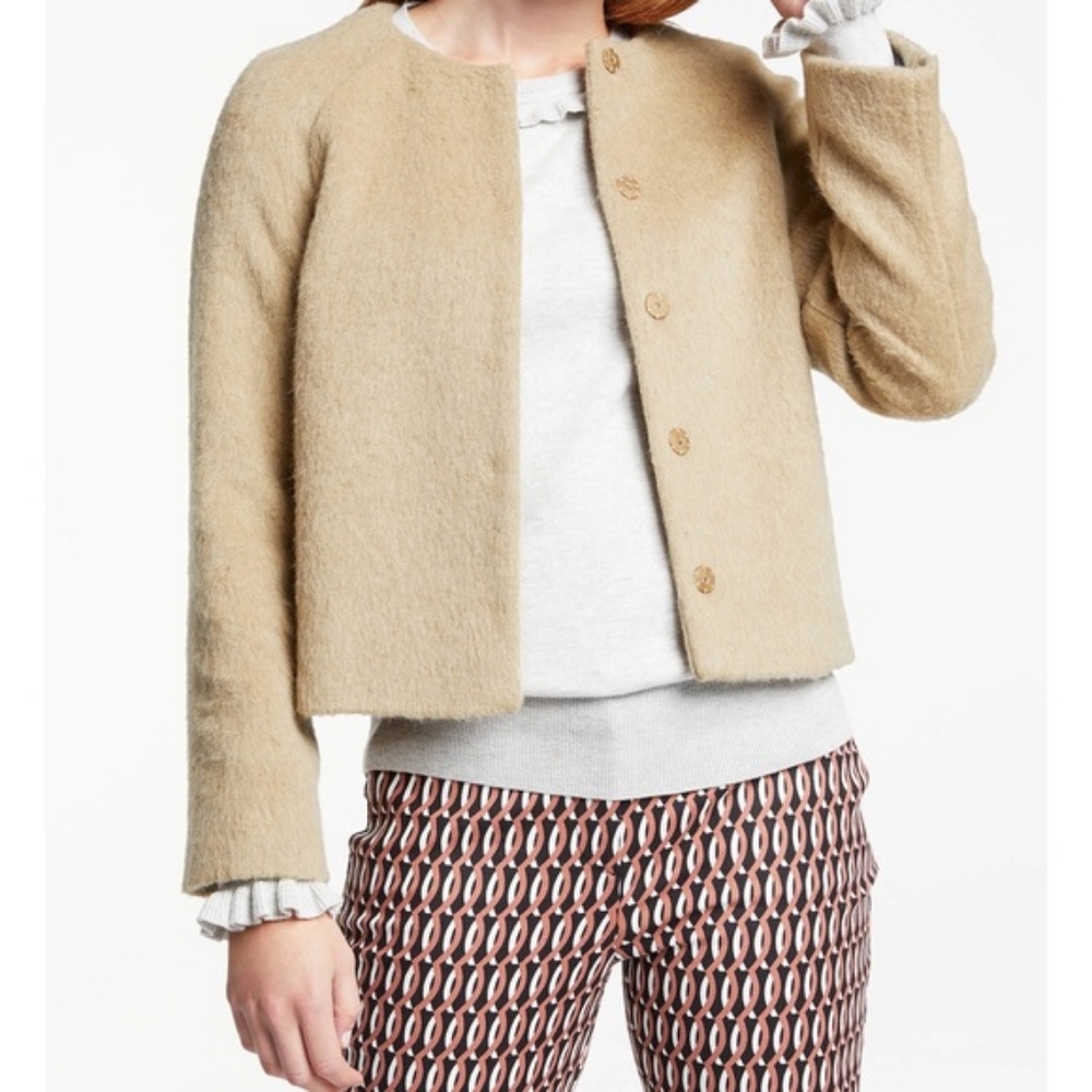 Boden Camel Mohair Jacket